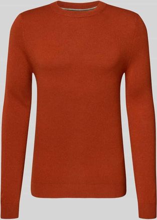 Mc Neal Strickpullover aus Woll-Mix mit Kaschmir-Anteil in Kupfer Melange, Größe XXXL