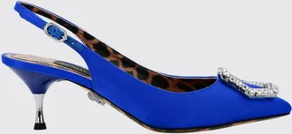 Philipp Plein Slingback in raso con fibbia gioiello e tacco medio
