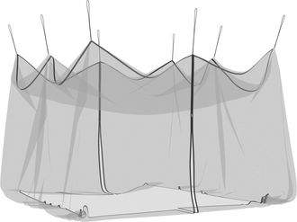 vidaXL Red Para Mosquitos De Jard&iacute;n 220 Mesh Negro 4 X 4 X 2,5 M Vidaxl