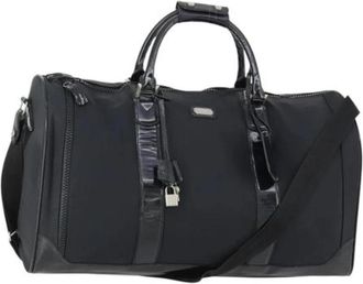 Ferragamo Pre-owned Nylon Reistas - Dames - Vintage Weekendtas - Zwart - ONE Size - Nylon - Vintage