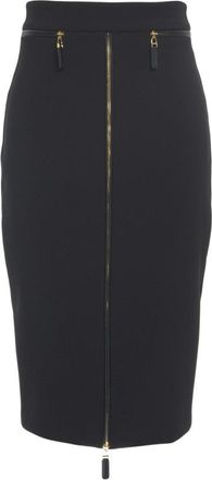 Elisabetta Franchi Midi Skirt With Logo Details