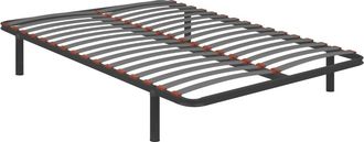 Pikolin Somier Laminado, acero y madera, Negro, 80x190