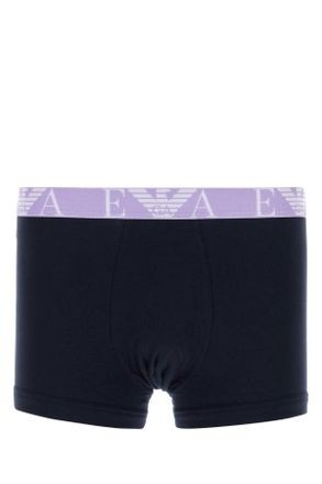 Emporio Armani Black Stretch Cotton Boxer Set