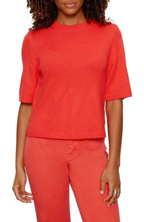 Sanctuary Short Sleeve Sweater in Tulip Red at Nordstrom, Size Xx-Large P