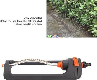No Brand Allecto - Aspersor Autom&aacute;tico Oscilante Para C&eacute;sped - Aspersor De Agua Para Hogar Y Jard&iacute;n - 19 Orificios Y 4 Configuraciones - Riego Agr&iacute;cola
