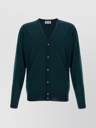 John Smedley merino wool long-sleeve cardigan