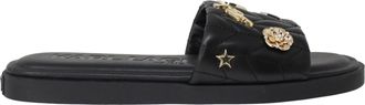 Karl Lagerfeld Carenza Flat Slide Sandals Black KL243403 Womens