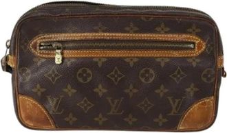 Louis Vuitton Pre-owned Clutch Tas - Dames - Vintage Clutch - Bruin - ONE Size - Leer - Vintage