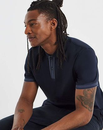 HUGO BOSS Parlay Contrast Placket Polo