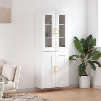 Berkfield Home Highboard White 69.5x34x180 cm Engineered Wood