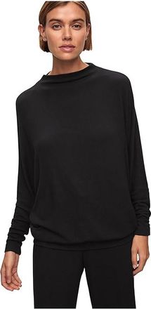 Eberjey Cozy Time Mockneck Pullover Womens Pajama Black : XS, Modal/Spandex/Tencel