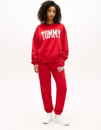 Tommy Hilfiger Womens Varsity Tommy Logo Sweatpant - Red - XXS
