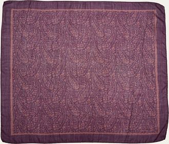 Massimo Alba Mens Cashmere-Silk Paisley Handkerchief