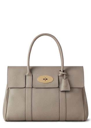 Mulberry Bayswater Grained Leather Shoulder bag - Taupe - One Size