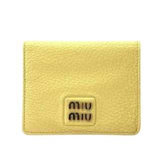 Miu Miu Pre-owned Wallet (bi-fold) - Dames - Vintage Accessoires - Geel - ONE Size - Leer - Vintage