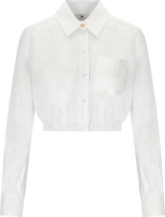 Elisabetta Franchi CAMICIA CROPPED BIANCA ELISABETTA FRANCHI