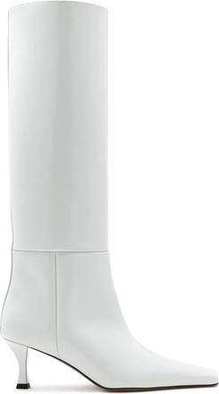Proenza Schouler Trap leren kniehoge laarzen - Wit