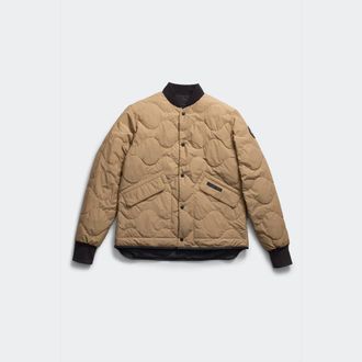 Canada Goose Boswell Reversible Liner Jacket Black Label (Men, Desert Sand/Black, L)