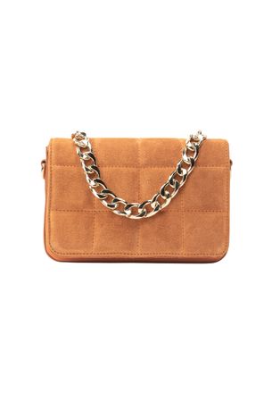 Felipa Leren schoudertas Dames oranje