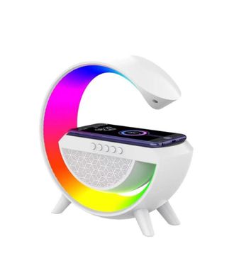 Trade Shop Trade Shop - L&aacute;mpara Led Cargador Inal&aacute;mbrico Altavoz Altavoz Bluetooth Altavoz De M&uacute;sica