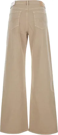 AG - Adriano Goldschmied Womens Jeans New Baggy Beige Denim Cotton