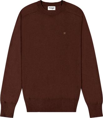 Wrangler Strickpullover WRANGLER WRANGLER Pullover Knit Sweater, Herren, Gr. XL, braun, Obermaterial: 50% Baumwolle CO. 45% Polyamid PA. 5% Wolle WO., Pullover