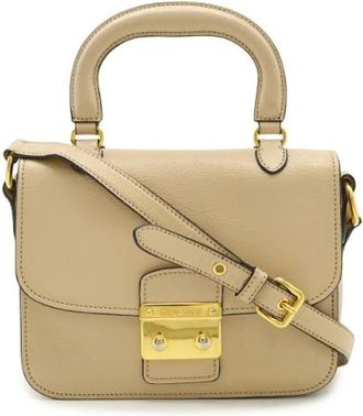 Miu Miu Pre-owned Mini Bags, female, Beige, Size: ONE SIZE Pre-owned Mini Bag