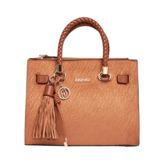 Liu Jo Handbag with Shoulder Strap and Detailed Design - female - Liu Jo - Shopping Bags - Beige - ONE SIZE - Bags