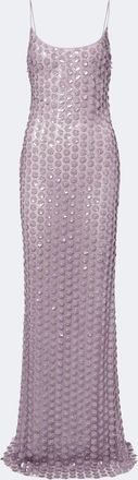 New Arrivals Sequined tulle gown