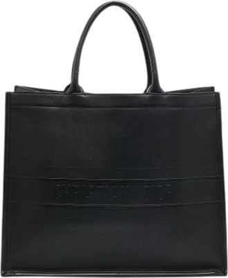 Dior Pre-owned Leren Tote Bag - Dames - Vintage Shopper - Zwart - ONE Size - Leer - Vintage