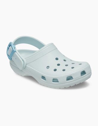 Crocs Womens Crocs Classic Buckle EVA Womens Vapour Ice Clogs - Blue - Size: UK 8 / eu 42/43 / us m9w11