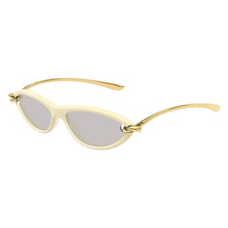 Bottega Veneta Cat Eye Sunglasses - unisex - Bottega Veneta - Sunglasses - Beige - 56 MM - Accessories