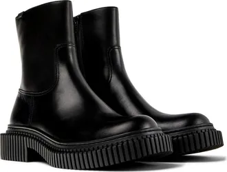 Camper Pix Berlin Zip Boot in Black Black at Nordstrom, Size 42