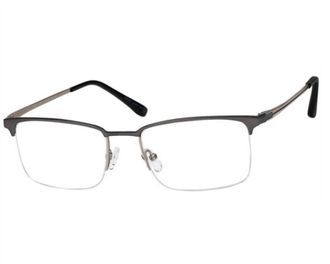 Haggar Mens H287 Rectangle Eyeglasses In Matte Grey