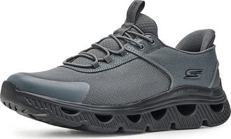 Skechers Bobs Arch Waves - Slick Turn Slip-ins Mens Shoes Charcoal/Black : 10.5 D - Medium, Synthetic