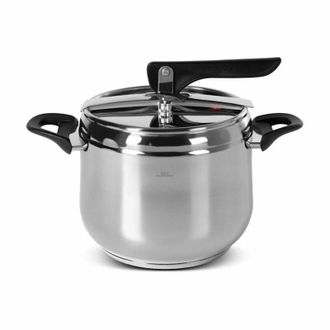 Trade Shop Trade Shop Traesio - Pentola a Pressione In Acciaio Inox Capacit&agrave; 8lt Diametro 22cm Manico Ergonomico