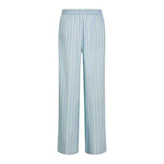 Forte_Forte Broeken, Dames, Blauw, M, Katoen, Palazzo Broek