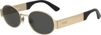 Moschino Ros&eacute;goud Grijze Zonnebril - unisex - Zonnebrillen - Geel - 55 MM - Accessoires