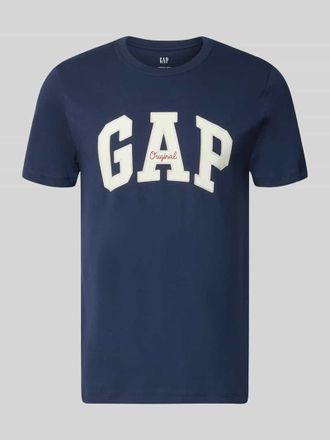 GAP T-Shirt mit Logo und Rundhalsausschnitt in Marine, Gr&ouml;&szlig;e XXL