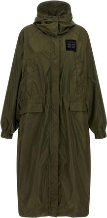 Ganni Chubasquero largo - Coats - Mujer - Verde - XL