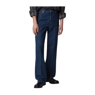 Our Legacy Wide Jeans, male, Blue, Size: W32 70s Cut