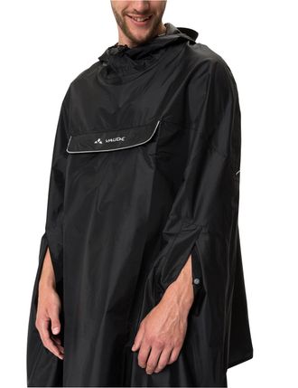 Vaude Regenponcho VAUDE VALDIPINO PONCHO, Gr. XL, schwarz (schwarz uni), Obermaterial: 100% Polyester, Jacken Regenponcho, f&uuml;r Sport- und Outdoormode, leich