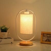OEM L&aacute;mpara De Mesilla Led, L&aacute;mpara De Dormitorio Con Moderna Pantalla De Tela, L&aacute;mpara De Mesa De Dise&ntilde;o Elegante Para Dormitorio, Sala De Estar, Comedor
