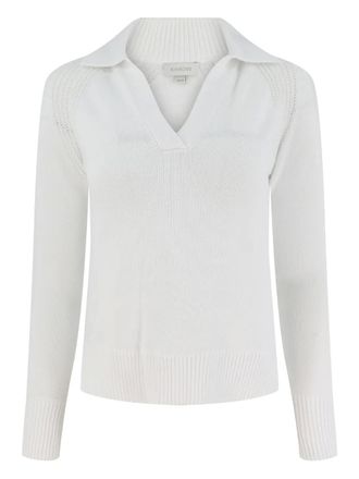 Kinross Cashmere V-neck sweater - White