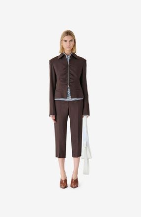 Iro Helvina Jacket in Dark Brown at Nordstrom, Size 42 Eu
