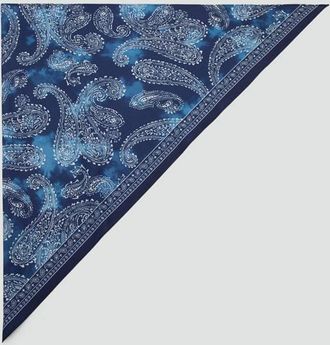 Mango Foulard triangolare paisley navy - Donna - Taglia unica - MANGO