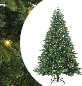 vidaXL &Aacute;rbol De Navidad Artificial Con 300 Led Verde 210 Cm Pe Y Pvc Vidaxl