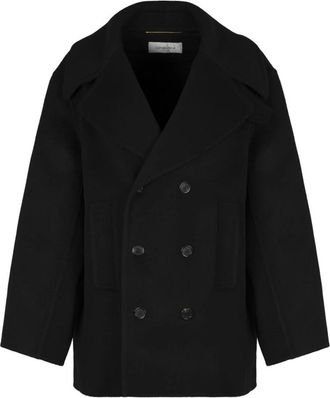 Saint Laurent Mujer, Abrigos, Negro, Talla: S