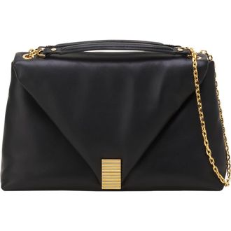 Lanvin Concerto Arp&egrave;ge Soft Leather Bag in Black at Nordstrom