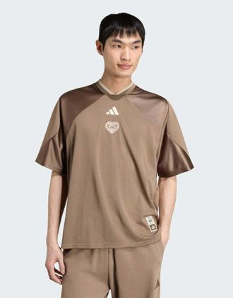 adidas adidas Performance - Marvel Spider-Man - Maglia in rete kaki-Verde
